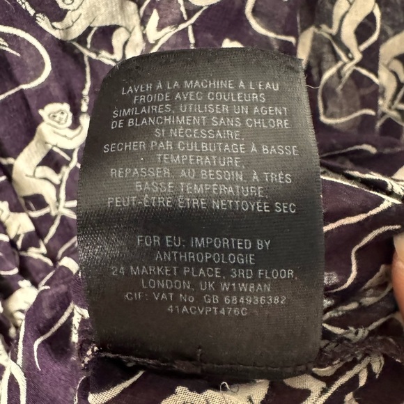 Maeve  Anthropologie Button Down Top Blouse size 12 - Picture 4 of 6